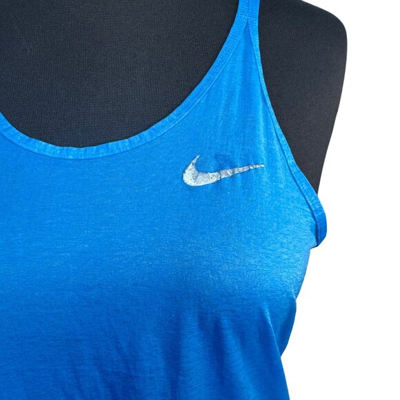 Nike Womens Blue Dri-Fit Tank Top S - Picture 2 of 8